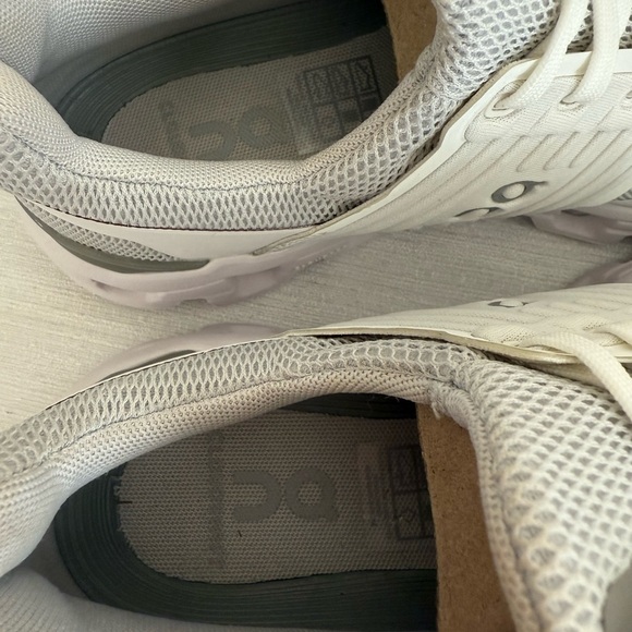 On White and Gray Athletic Sneakers - Picture 10 of 14